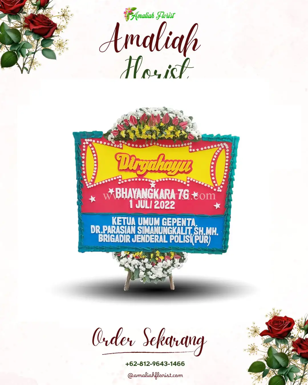 Papan Bunga HUT Ulang Tahun Tabang